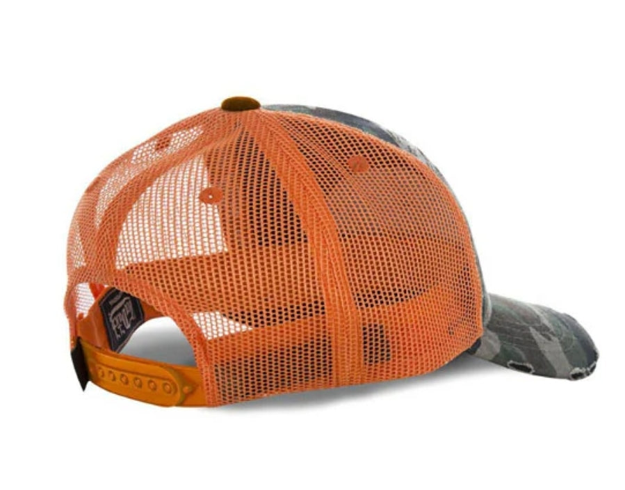 Von Dutch Heritage- Cap Camou Orange Patch / 🍊